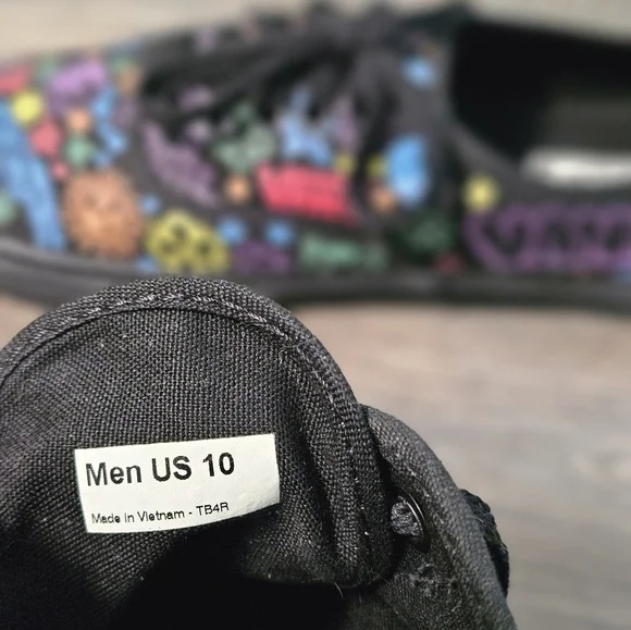 Vans Black Sneakers with Colorful Doodles - Picture 7 of 8